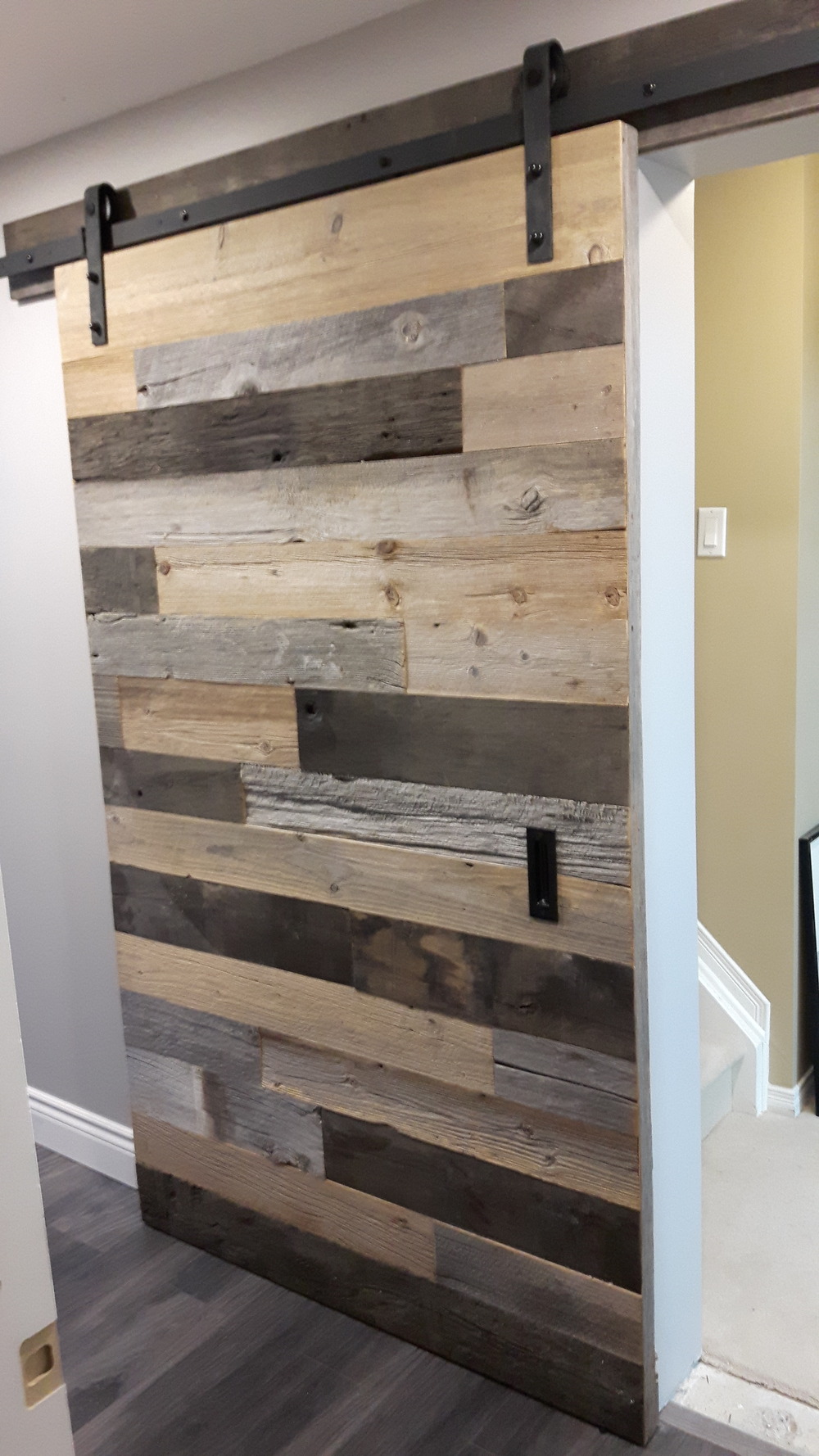 Barn door 3 wood colour