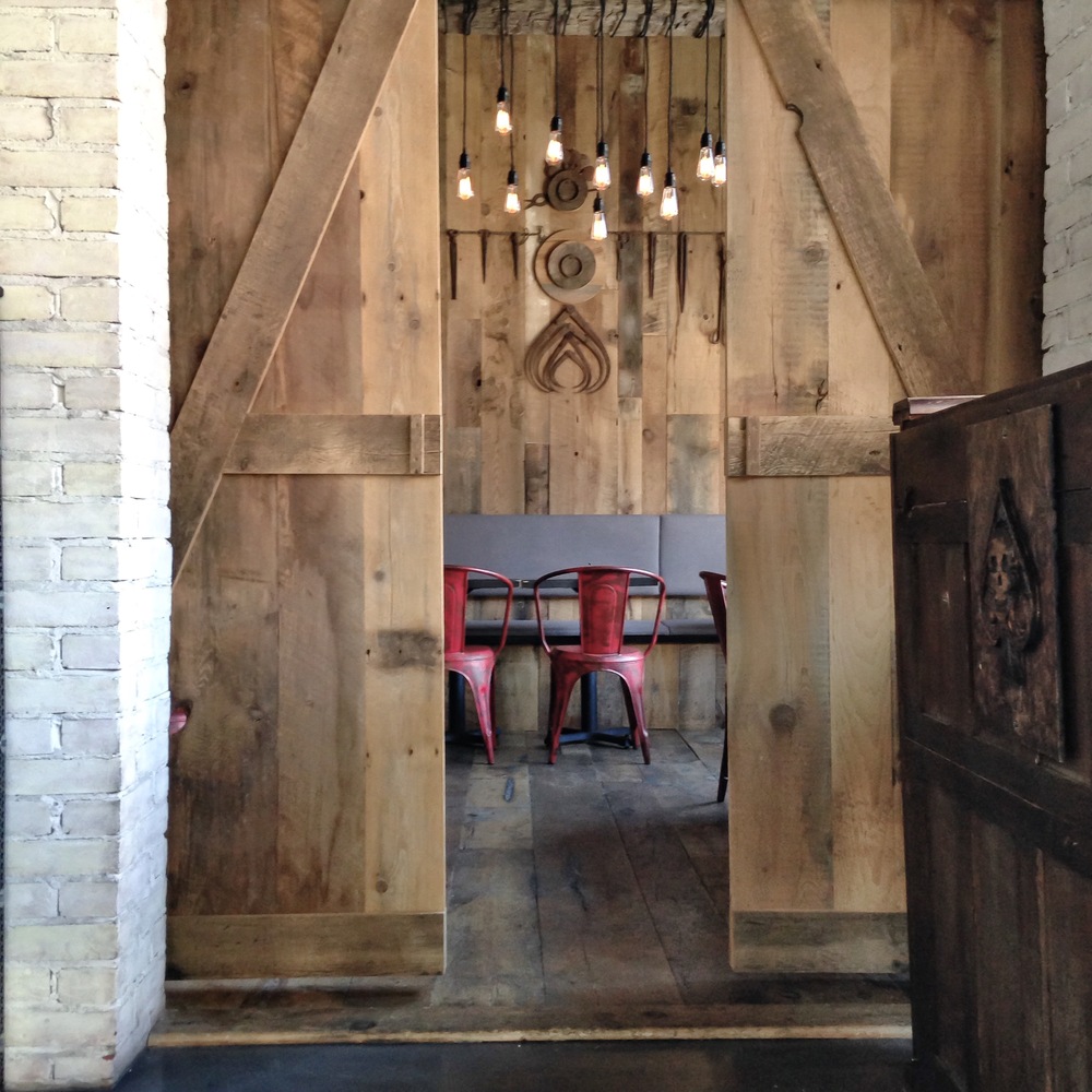 restaurant barn doors